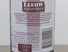 leeuw bierfles najaarsbock 2006 etiket